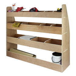 MonsterShop / Bedrijfswageninrichting hout met vakken en planken 5