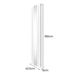 MonsterShop / Platte spiegel radiatoren met TRV chroom kleppen 4