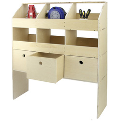 MonsterShop / Bedrijfswageninrichting hout met vakken en lades 2