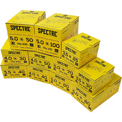 Spectre / Spectre universeelschroeven pakket platkop 7