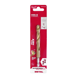 Milwaukee / Milwaukee metaalboor HSS-G Tin Red Hex shockwave 2