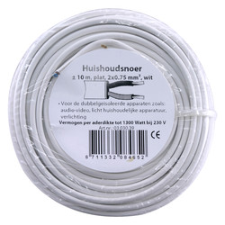 Huishoudsnoer plat H03VVH2-F 5