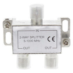 Q-link / Coax F-splitter 2 weg 2