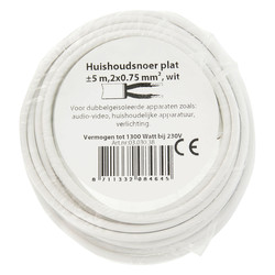 Huishoudsnoer plat H03VVH2-F 6