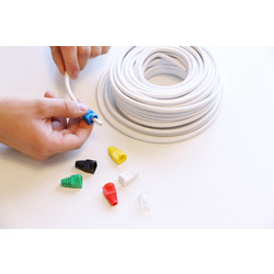 Q-link / UTP 6 connectors en kappen 9