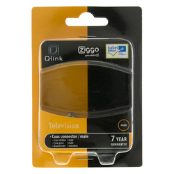 Q-link / Coax stekker haaks KabelKeur 7