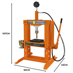 MonsterShop / Hydraulische werkplaatspers met manometer 5