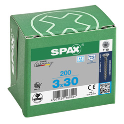Spax / Spax universele schroeven T-STAR plus platkop voldraad RVS 3