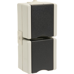 Kopp / Wandcontactdoos RA dubbel opbouw spatwaterdicht 2
