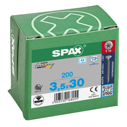 Spax / Spax universele schroeven T-STAR plus platkop voldraad RVS 3