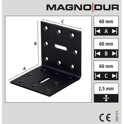 Magnodur / Magnodur versterkingshoek sleufgat zwart 2