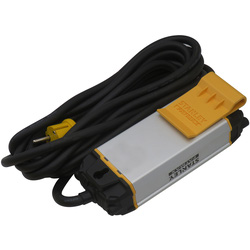 Stanley / Stanley Fatmax stekkerdoos alu. met clip 2-voudig H05VV-F 3G1.5MM² IP20 2