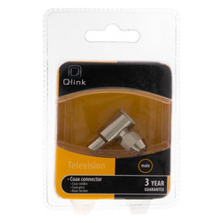 Q-link / Coax stekker haaks 9