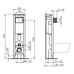 Ideal Standard / Ideal Standard inbouwreservoir Eco incl. bedieningspaneel 4