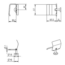 Schütte / Schütte London toiletpapierhouder 2