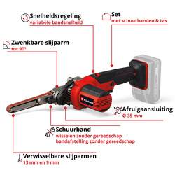 Einhell / Einhell TE-BF 18 Li Solo accu vijl-/bandschuurmachine (body) 2