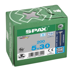 Spax / Spax universele schroeven T-STAR plus platkop voldraad RVS 3