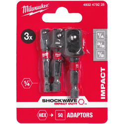 Milwaukee / Milwaukee dopadapter set Shockwave 1/4Hex 2