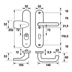 AXA / AXA kerntrekbeveiliging veiligheidsbeslag SKG*** 4