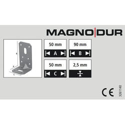 Magnodur / Magnodur hoekanker met ril 4