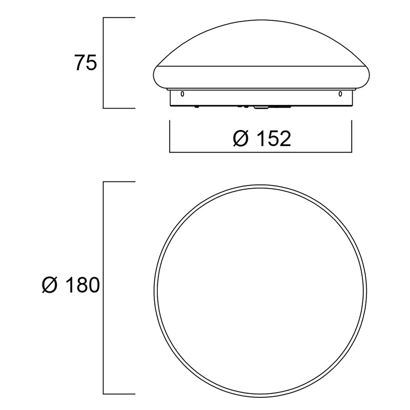 Sylvania / Sylvania SylCircle LED wand/plafondlamp DualTone