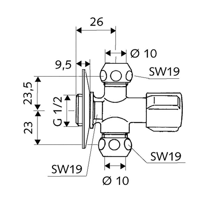 Schell / Schell Comfort hoekregelkraan