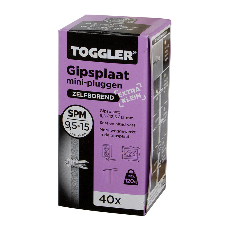 Toggler / Toggler gipsplaatpluggen