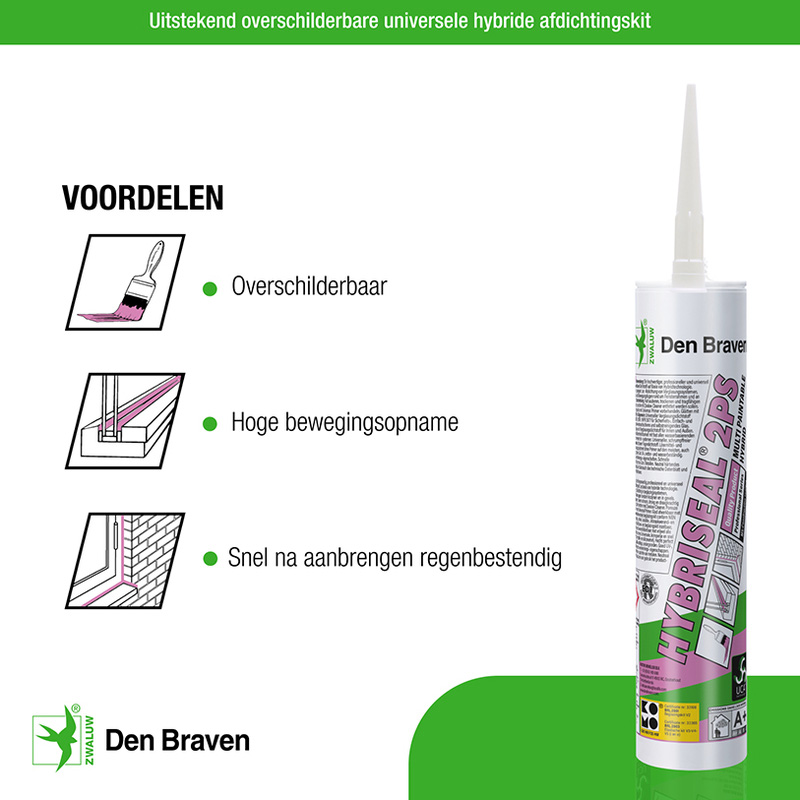 Zwaluw / Zwaluw hybriseal-2PS beglazingskit