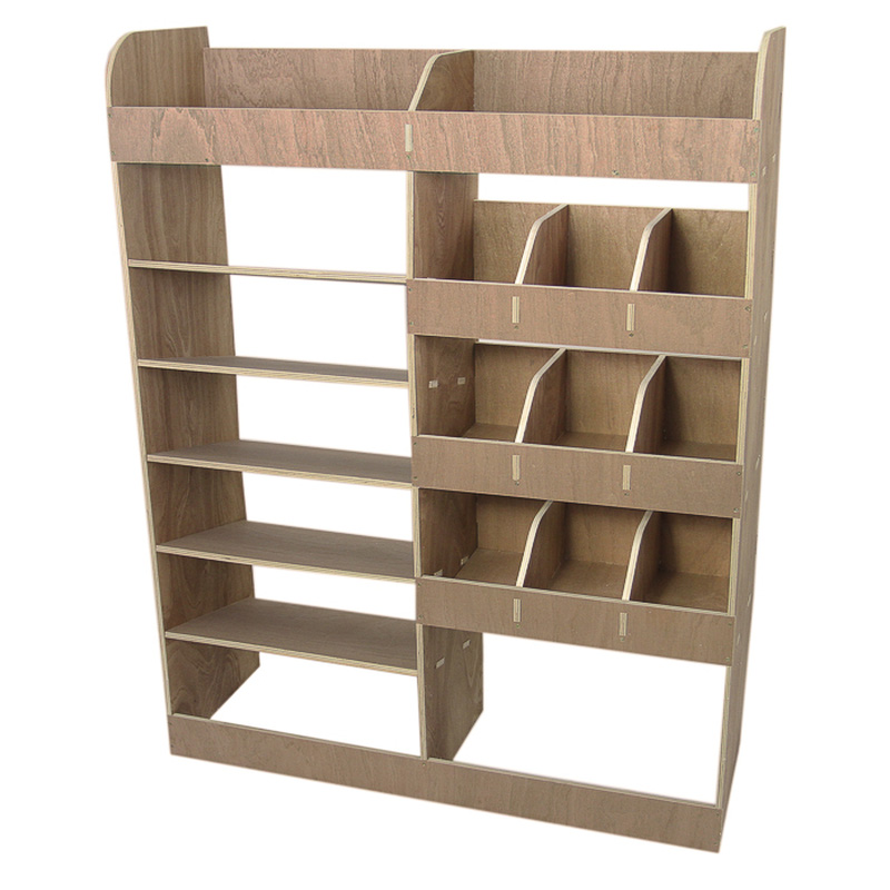 MonsterShop / Bedrijfswageninrichting hout met vakken