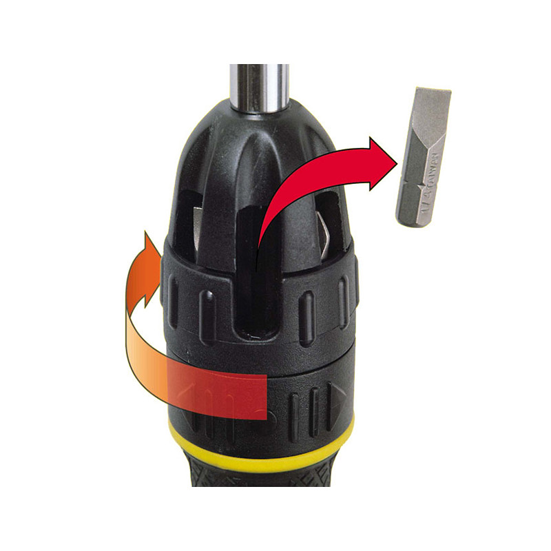 Stanley / Stanley ratelschroevendraaier met bits 11-delig