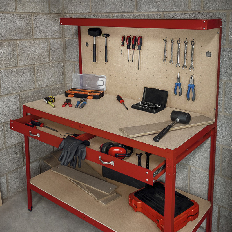 MonsterShop / Werkbank met achterwand en lade