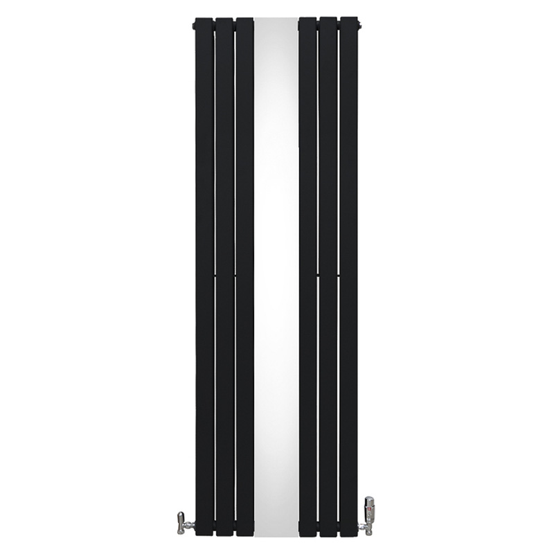 MonsterShop / Platte spiegel radiatoren met TRV chroom kleppen