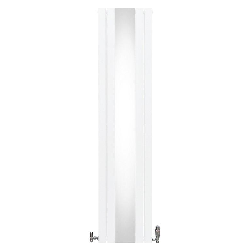 MonsterShop / Platte spiegel radiatoren met TRV chroom kleppen