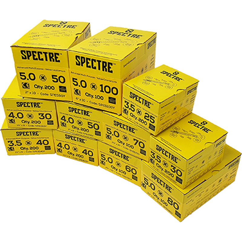 Spectre / Spectre universeelschroeven pakket platkop