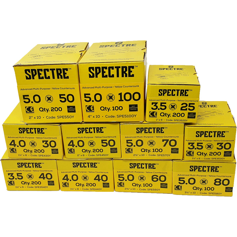 Spectre / Spectre universeelschroeven pakket platkop
