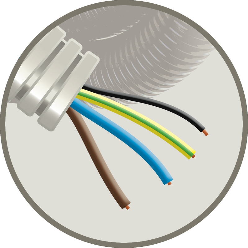 Precaflex / Precaflex Voorbedrade Flexbuis 16mm 3x2,5+1x1,5mm²