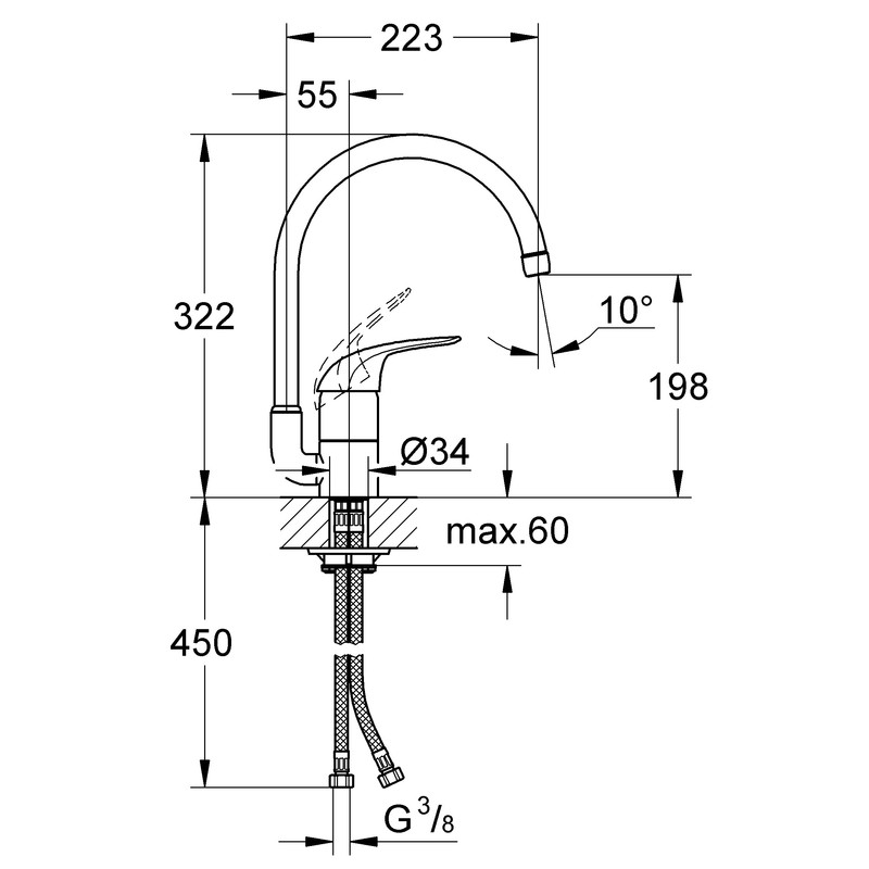 Grohe / Grohe EuroEco keukenkraan