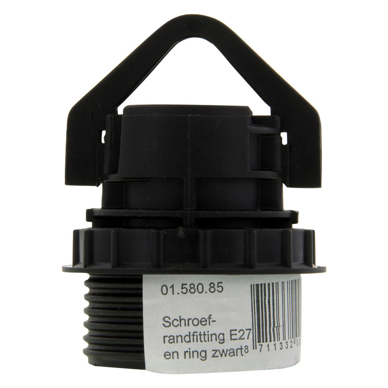 Schroefrandfitting E27 met ring