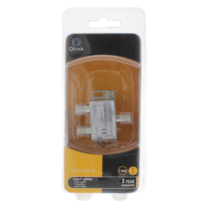 Q-link / Coax F-splitter 2 weg