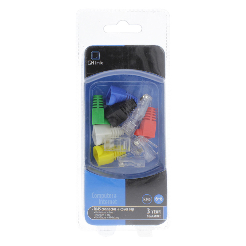 Q-link / UTP 6 connectors en kappen