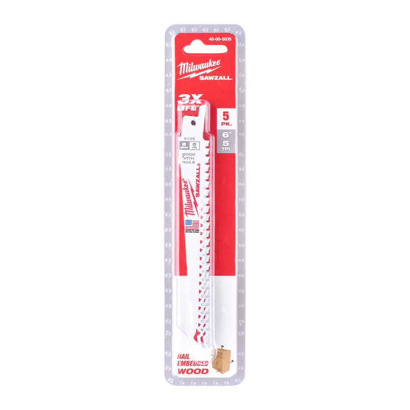Milwaukee / Milwaukee reciprozaagblad Sawzall hout Thin Kerf