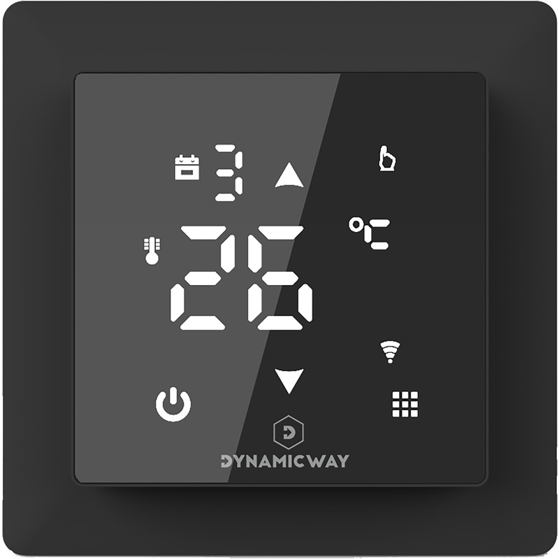 Dynamic Way / Dynamic Way elektrische vloerverwarmingsmat incl. WIFI thermostaat zwart