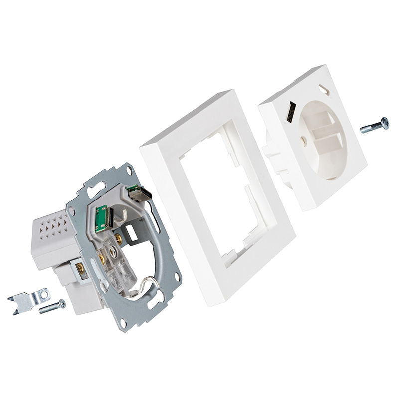 ProCharge / ProCharge wandcontactdoos RA met USB-voeding