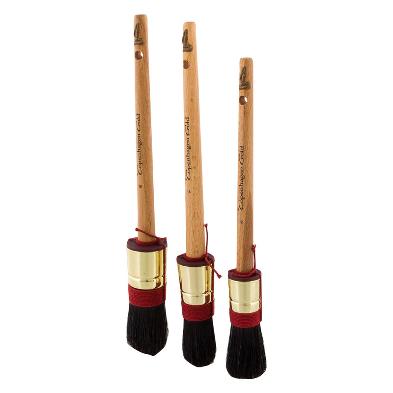 Copenhagen Gold / Copenhagen Gold kwastenset alkyd 3-delig