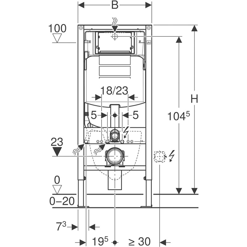 Geberit / Geberit Duofix UP320 inbouwreservoir Sigma