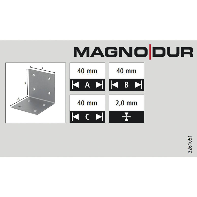 Magnodur / Magnodur versterkingshoek