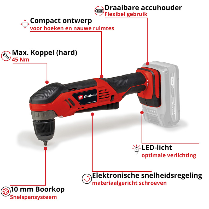 Einhell / Einhell TE-AD 18 accu haakse boormachine (body)