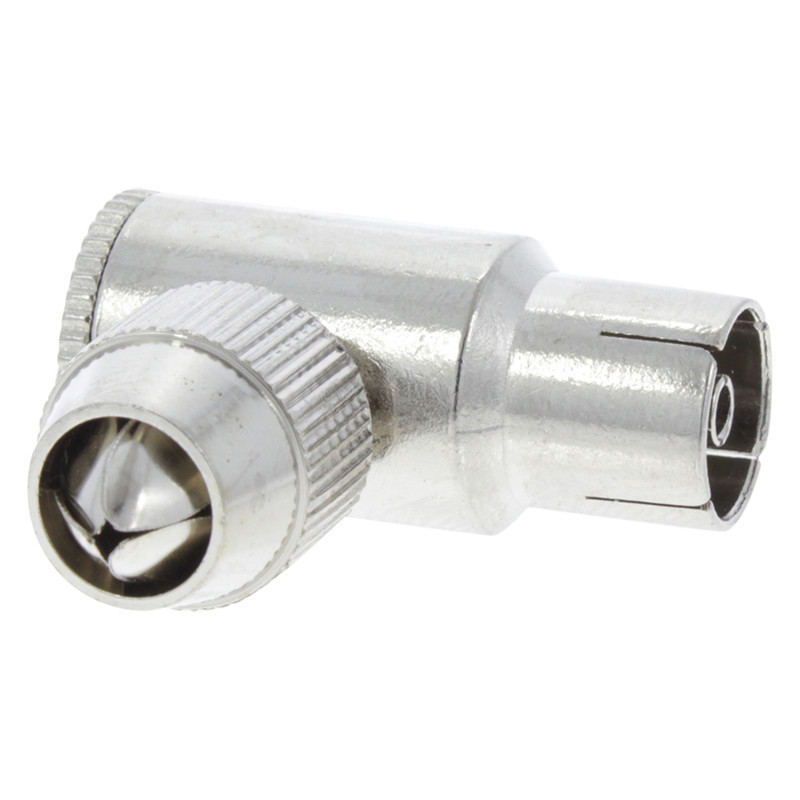Q-link / Coax stekker haaks