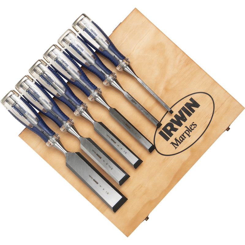 IRWIN / Irwin Marples houtbeitelset 6-delig MS750 in houten kist