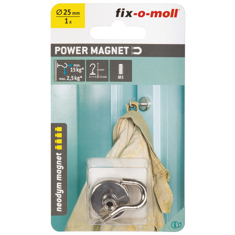 Fix-o-moll / Fix-o-moll magneet haak Neodym